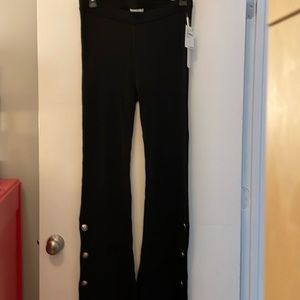 Good American Woman Pants High Waist Split Hem Flare Black Pants 5 fits like 1X